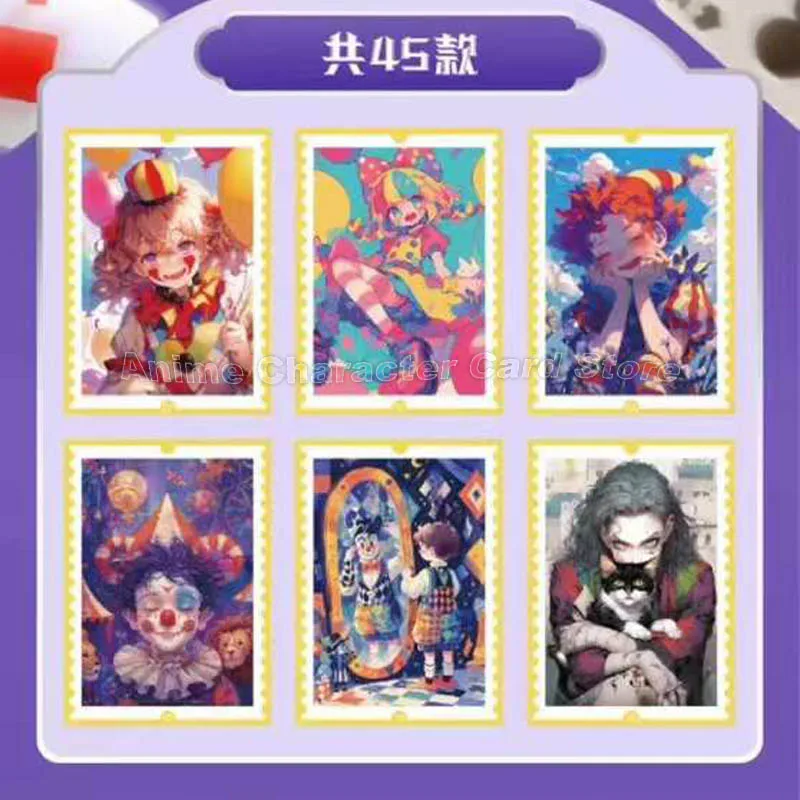 Joker Card King And Queen Crazy Clown Movie Anime Character Collection Cards Children Kids Toy Birthday Gift