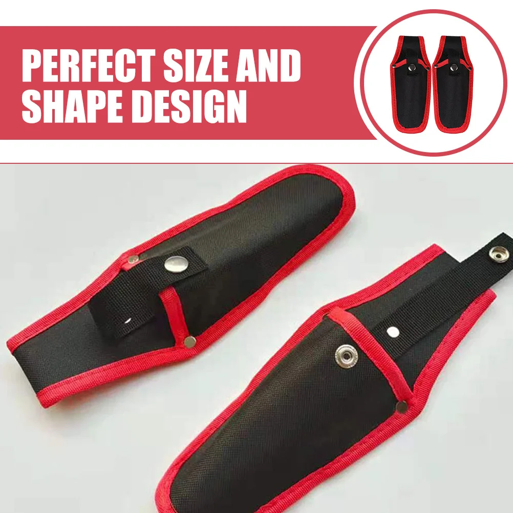 2 個のハサミカバーキャンバスガーデン剪定ばさみホルダーガーデニング用ハンド剪定ばさみケーススナップツール保護ポーチ剪定ばさみカバー