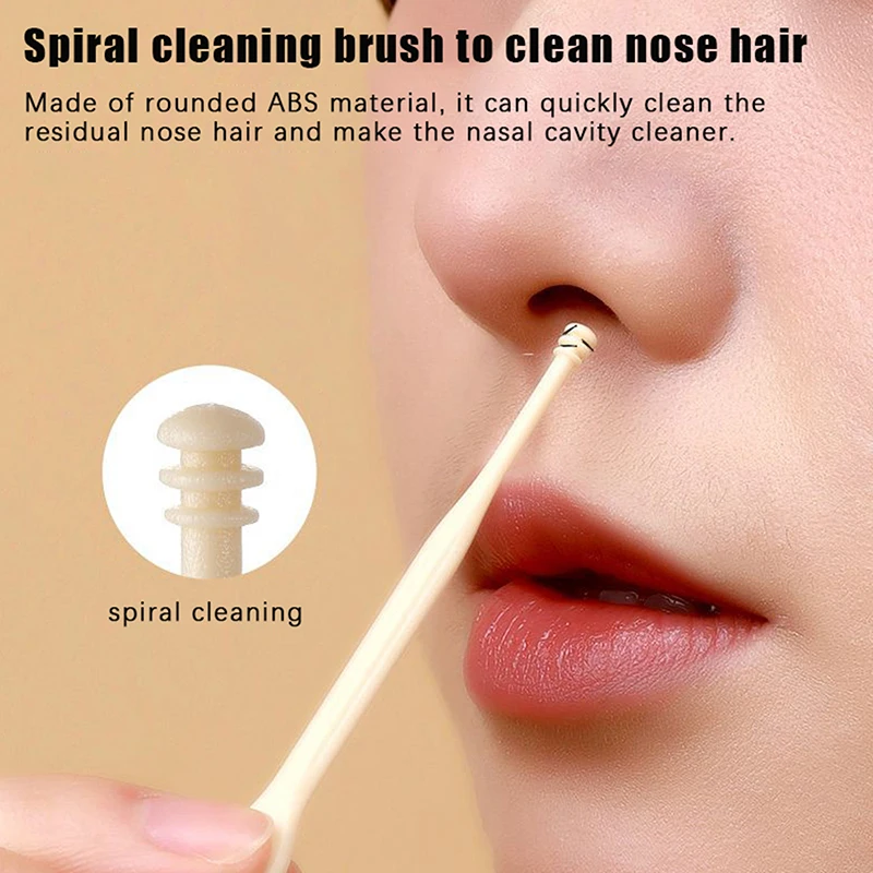 10 Pz Naso di Rimozione Dei Capelli 360 Rotante Nasale Clippers Naso Trimmer Per Le Donne Degli Uomini Manuale Double Sided Lama Naso Trimme capelli