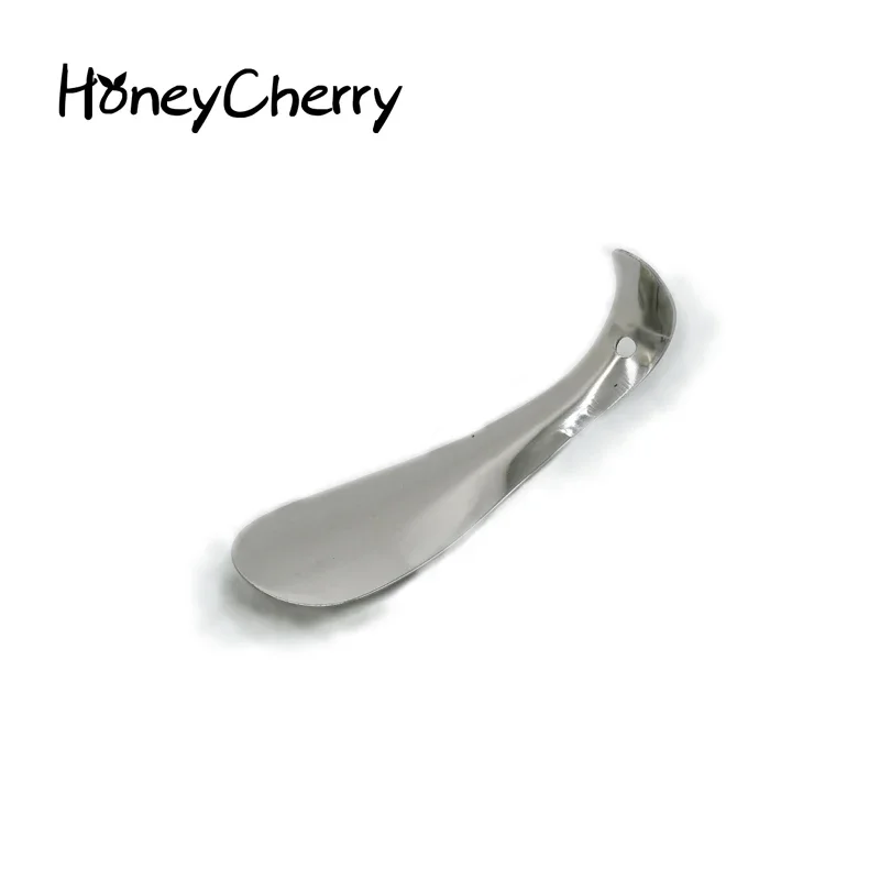 15cm Professional Silver Shiny Metal Shoe Horn Spoon Shoehorn Stainless Steel Honeycherry