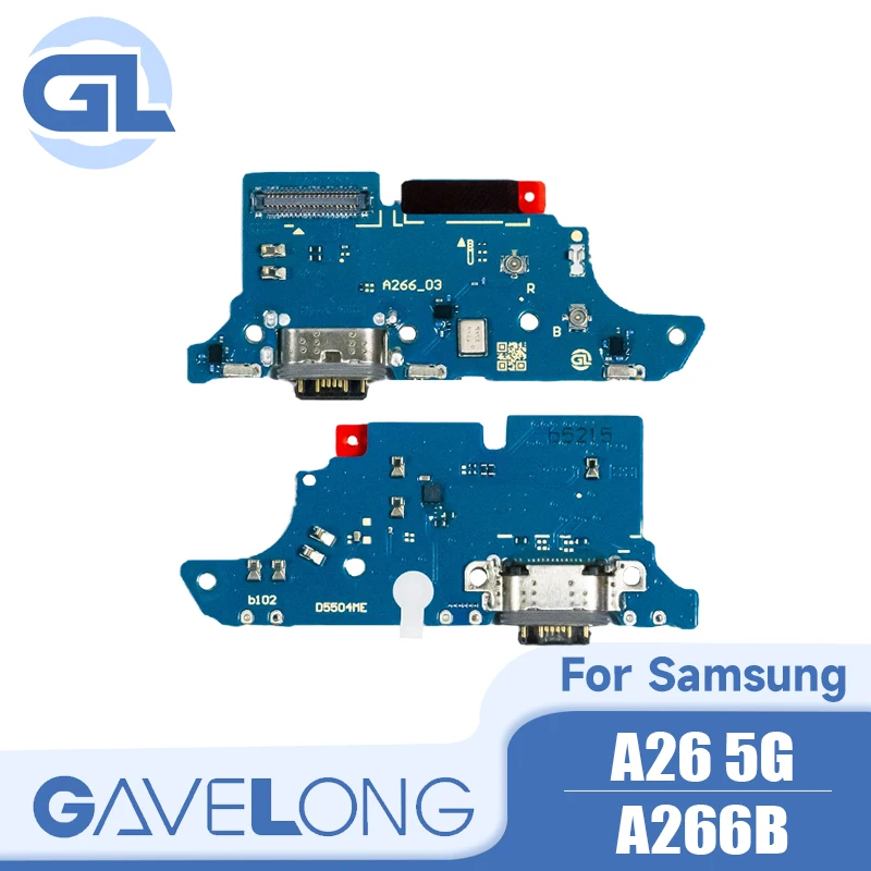GAVELONG Dock USB Charger Board Port Connector Charging Mobile Phone Flex Cable Connector Parts For Samsung A26 5G_A266B
