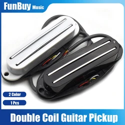 Double Dual Rail Coil Pickup Double Coil Sound Guitar Pickup for 6 Strings ST Electric Guitar Black White