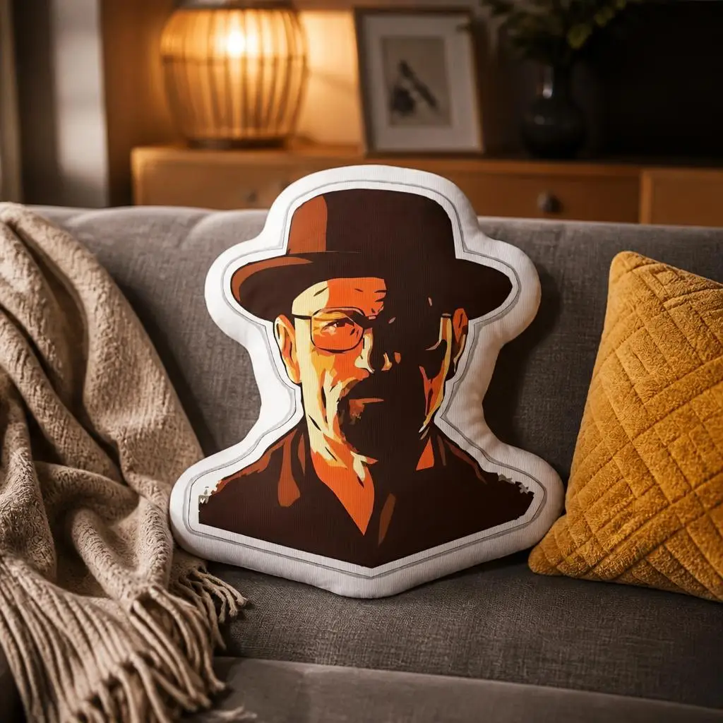 Breaking Bad Walter White Funny Pillow Cushion Irregular Stuffed Throw Pillow Home Decor Gift Sofa Bed