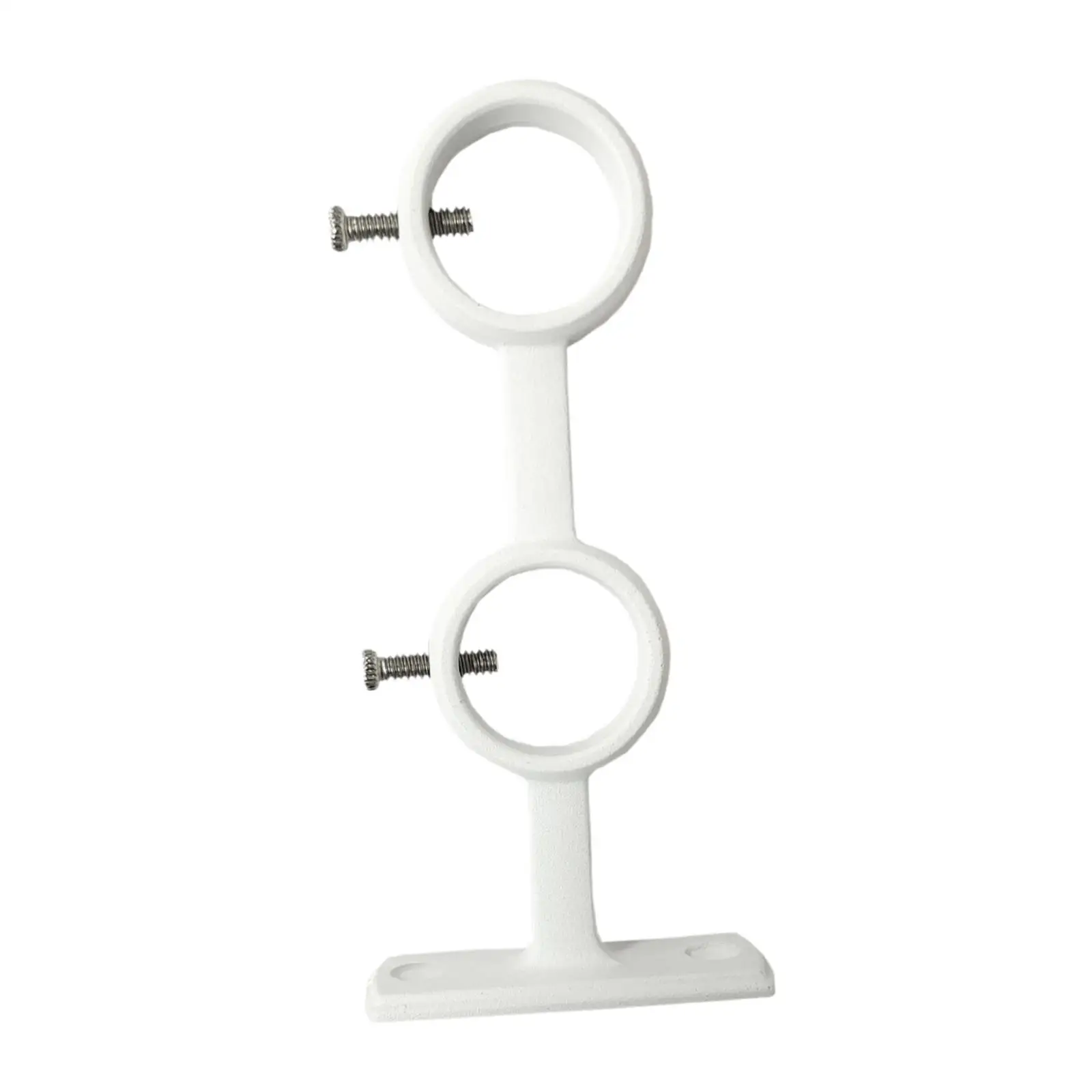 Double Curtain Rod Bracket Wall Mounted Towel Racks Support Wall Holder Window Drape Rod Holder for Hotel Bathroom Home Bedroom