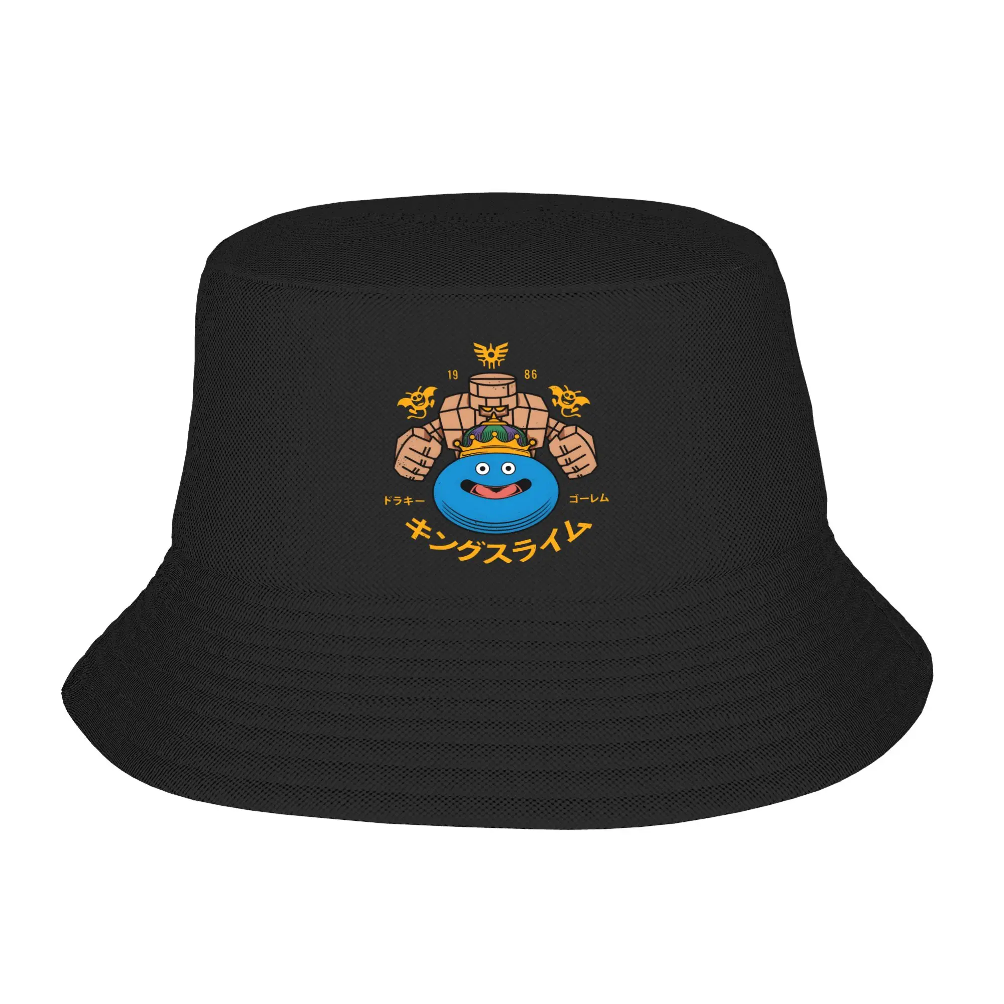 Dragon Quest slime Bucket Hat Gifts For Fan Harajuku  Vocation Caps For Travel Lightweight
