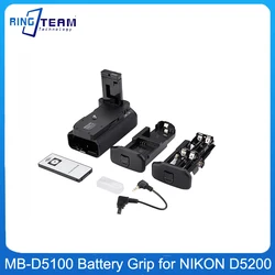 MB-D5100 Vertical Battery Grip for NIKON D5100 D5200 DSLR Camera with IR Remote Control