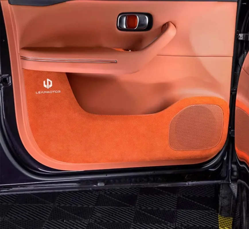 

For Zero Run C10 Suede Car Door Anti Kick Pad, Door Panel Protective Pad, Anti Stepping and Anti Dirt Pad