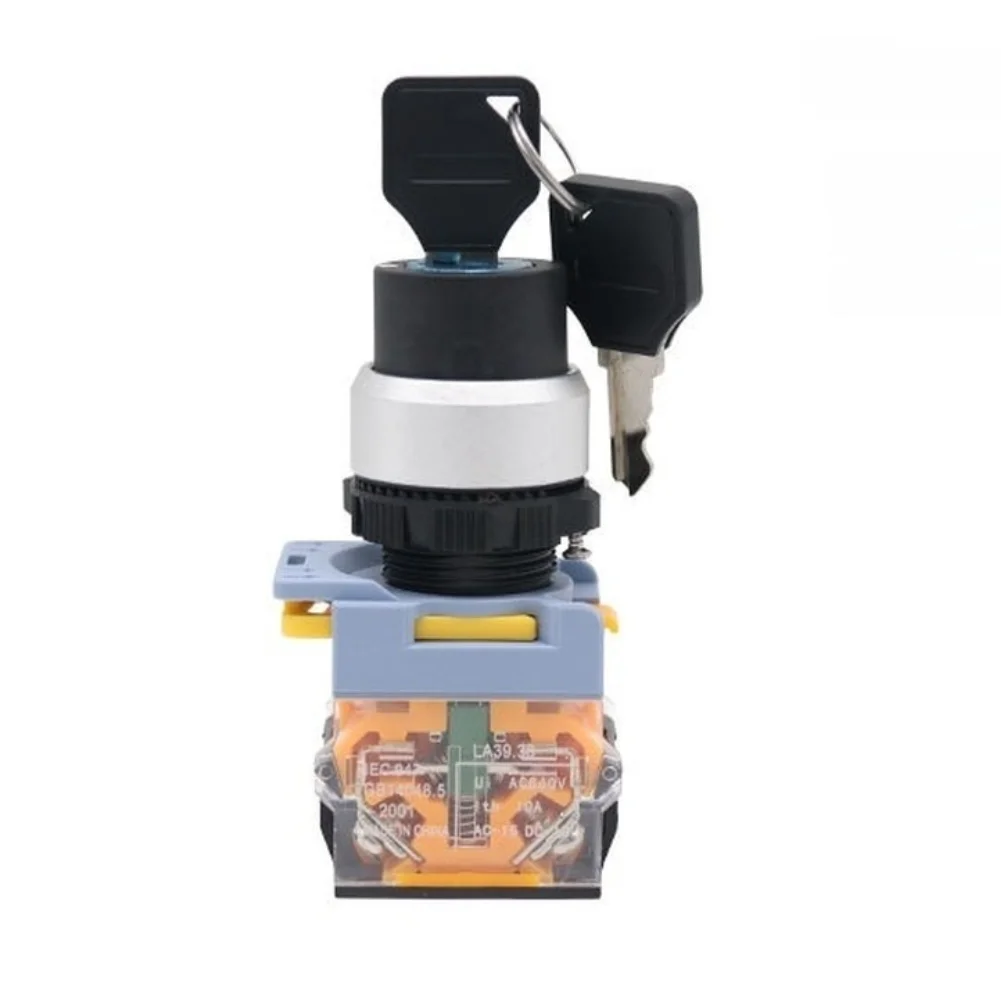 

Поворотный переключатель LA155B 11Y/2 с ключом и монтажным отверстием 22 мм для промышленных панелей управления и оборудования