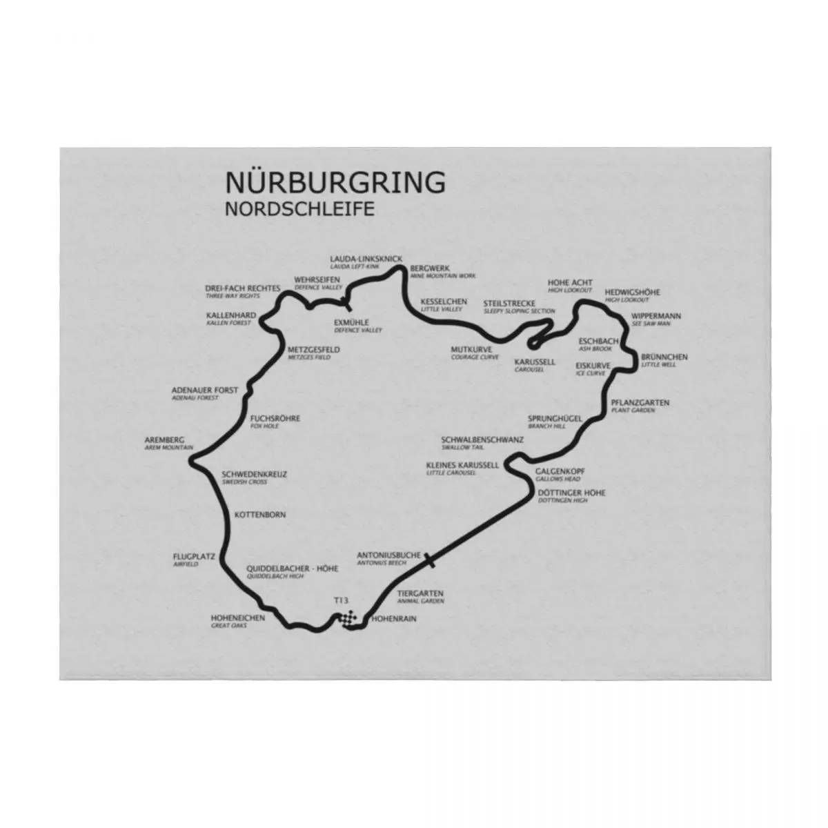 

The Nurburgring - Nordschleife Throw Blanket Decorative Sofa for sofa Cute Summer Blankets