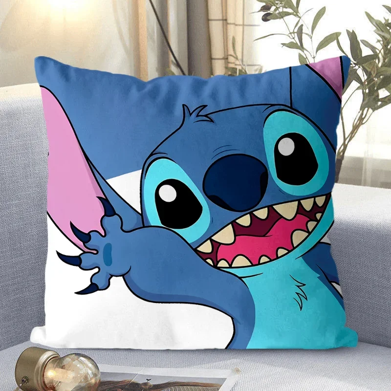 Lilo and Stitch pillowcase cartoon pillowcase living room sofa cushion cover kawaii room home decoration children gift