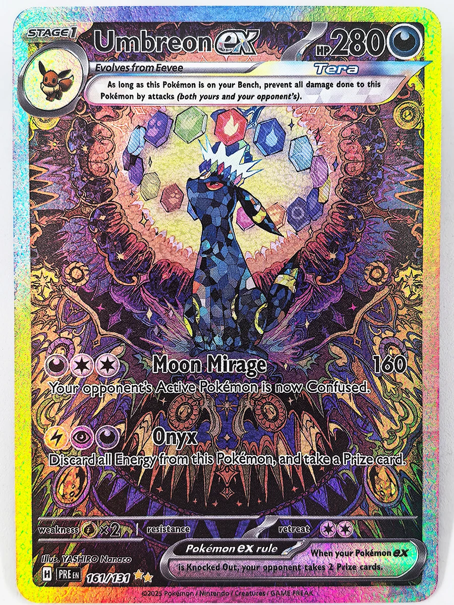PTCG PRE Umbreon Eevee Sylveon Leafeon Glaceon Spielzeug Hobbys Sammlerstücke Spielesammlung Anime-Karten