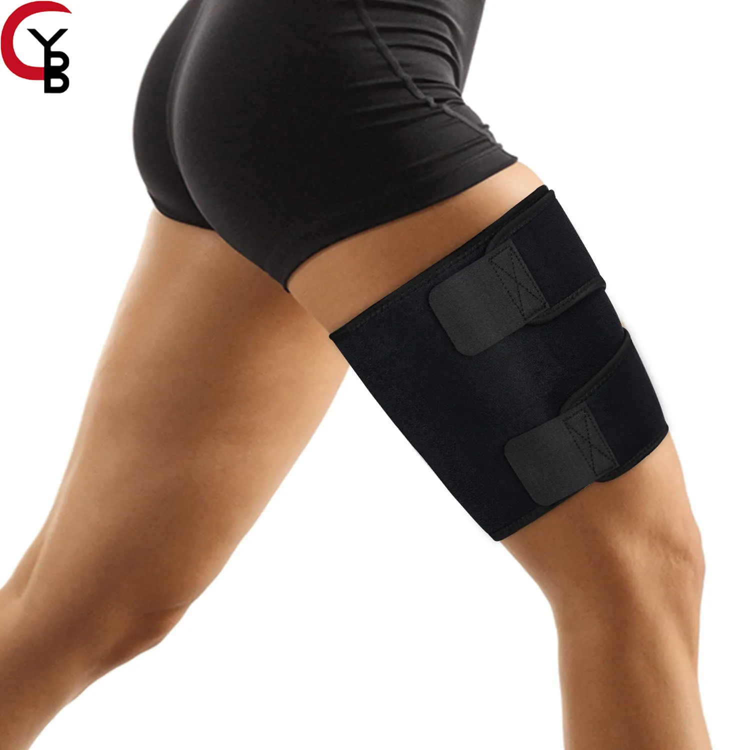 Thigh Brace Support,Hamstring Quad Wrap,Compression Sleeve for Pulled Groin Muscle, Sprains, Tendinitis&Injury Strain Recovery