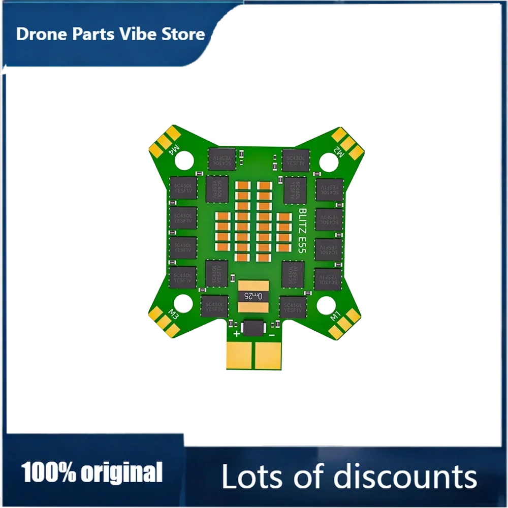 

FyiFlight BLITZ E55 4-IN-1 ESC 2-6S support DShot150/300/600/MultiShot/OneShot for FPV Parts