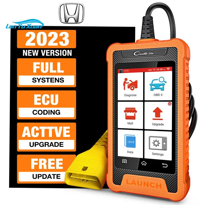 2023 new Lau-nch Original Creader Elite CRE TOY-OTA NISSAN HONDA OBD2 Diagnostic Tool Machine Full System Engine Analyzer