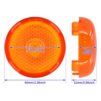Cubierta de lente de señal de giro de motocicleta, tapa de luz transparente ahumada para Harley Sportster XL 1200 883 Forty Eight Touring Glides Softail Dyna 8 best sales Harley-Davidson 883 - №7