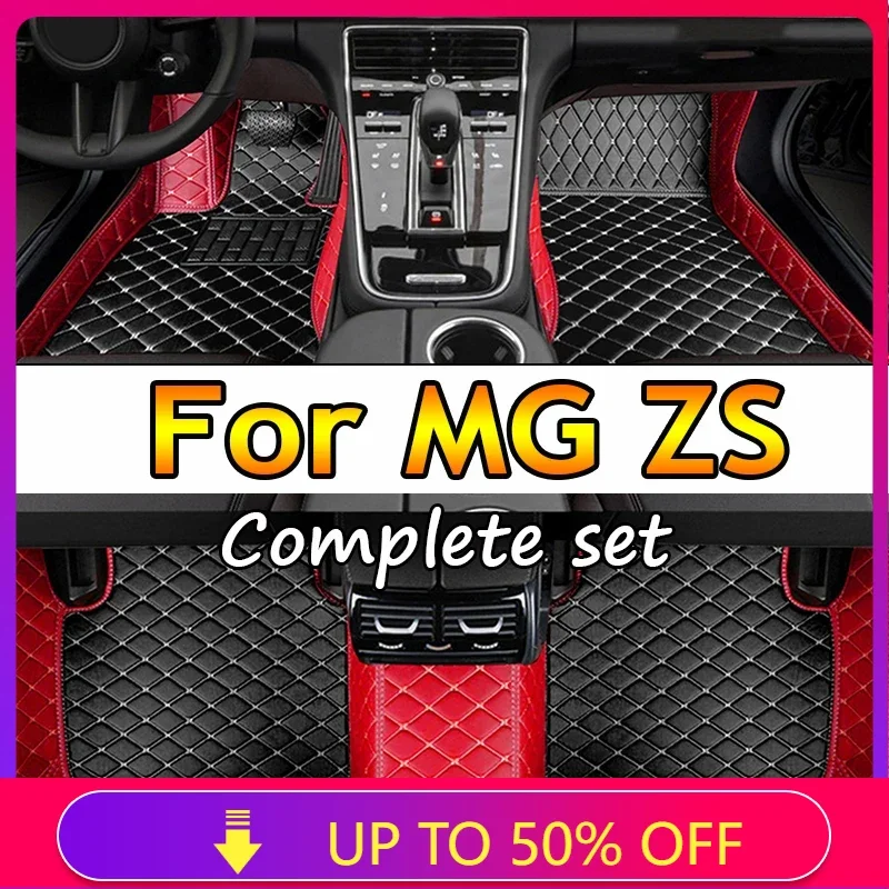 Non-hybrid Car Mats For MG ZS ZX ZST Astor ZS11 Crossover 2018~2022 Waterproof Floor Mats Push Button handbrake Car Accessories