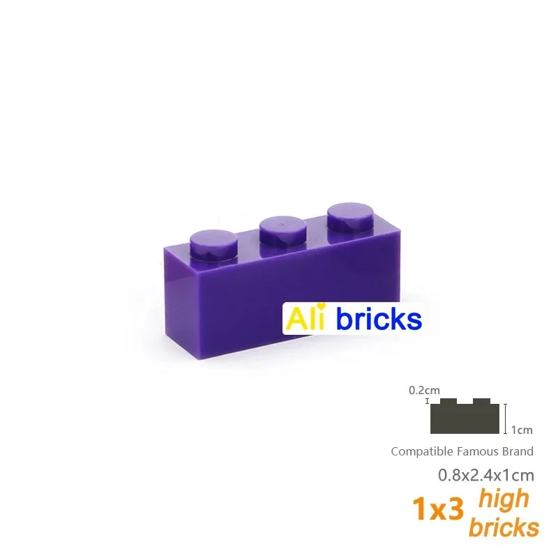 50 Stück 3622 1x3(3H) Würfelbausteine Spielzeug für technische Bauwerke, kompatibles Konstruktionszubehör, DIY MOC – Detail 16