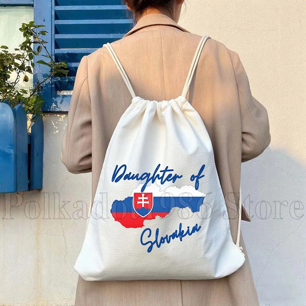 سلوفاكيا علم الدولة فراشة القلب السلوفاكي خريطة قماش الرباط حقائب الظهر الرياضة الصالة الرياضية Sackpack سلسلة حقيبة هدية عيد ميلاد
