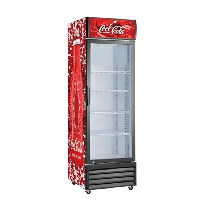 

Best Single Door Commercial Glass Display Display Beverage Cooler Upright Refrigerator