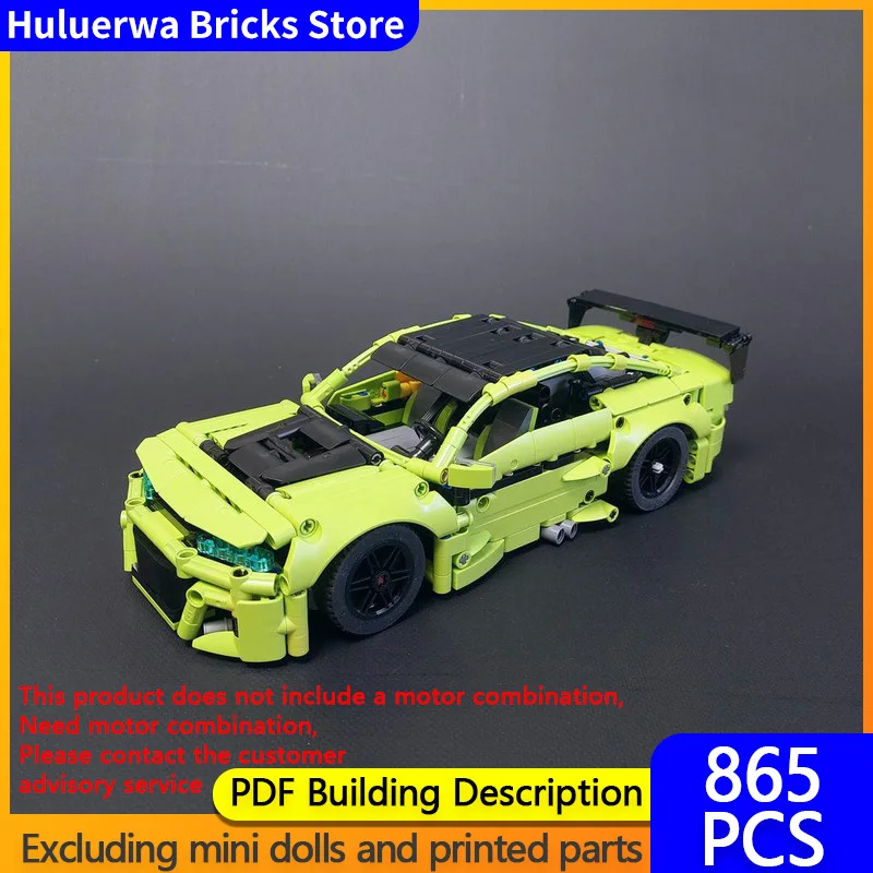 

Speed Racing Car Model MOC Building Bricks Camaro ZL1 Hypercar Modular Technology Gifts Holiday Assemble Children Toys Suit