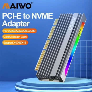 MAIWO M.2 NVME SSD アダプター拡張カード NVMe から PCIe X4 X8 X16 コンバータカード M2 NVME SSD 用ソリッドステートドライブ拡張カード