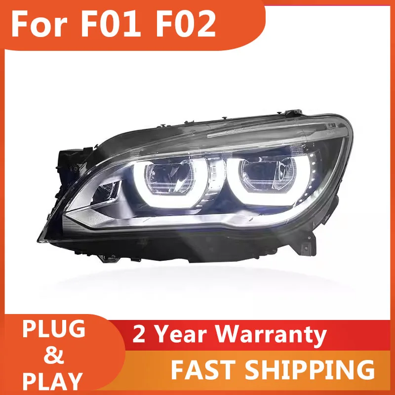 

Car Accessories for Headlights For BMW F01 F02 2009-2014 Head Light 730i 735i 740i DRL Turn Signal Low High Beam Projector Lens