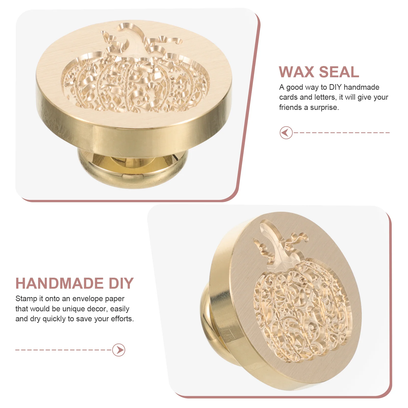 

Brass Wax Seal Stamp Halloween Pumpkin Design For Envelope Invitation Scrapbook Decoration Diy Sealing Stamps Storage