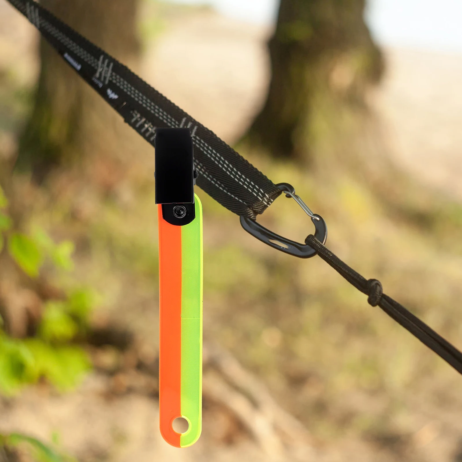 

12pcs Fluorescent Ribbon Clips Reflective Trail Markers Waterproof PVC Tack Tape Outdoor Camping Gear Hunting Accessories Glow