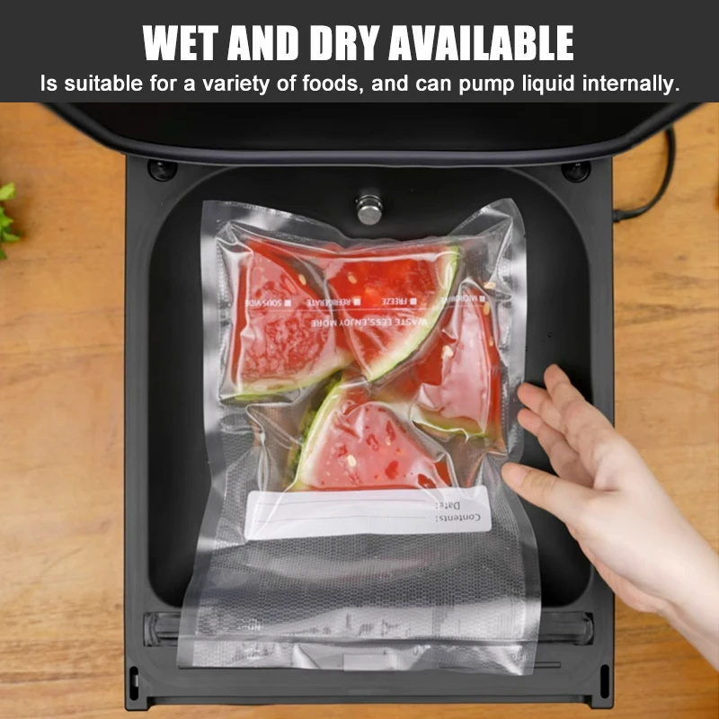 Wallepac Fully Automatic Chamber Small Vacuum Sealer Foods Meat Keep Fresh Compact Size Home Vacuum Heat Sealer Wrapping Machine