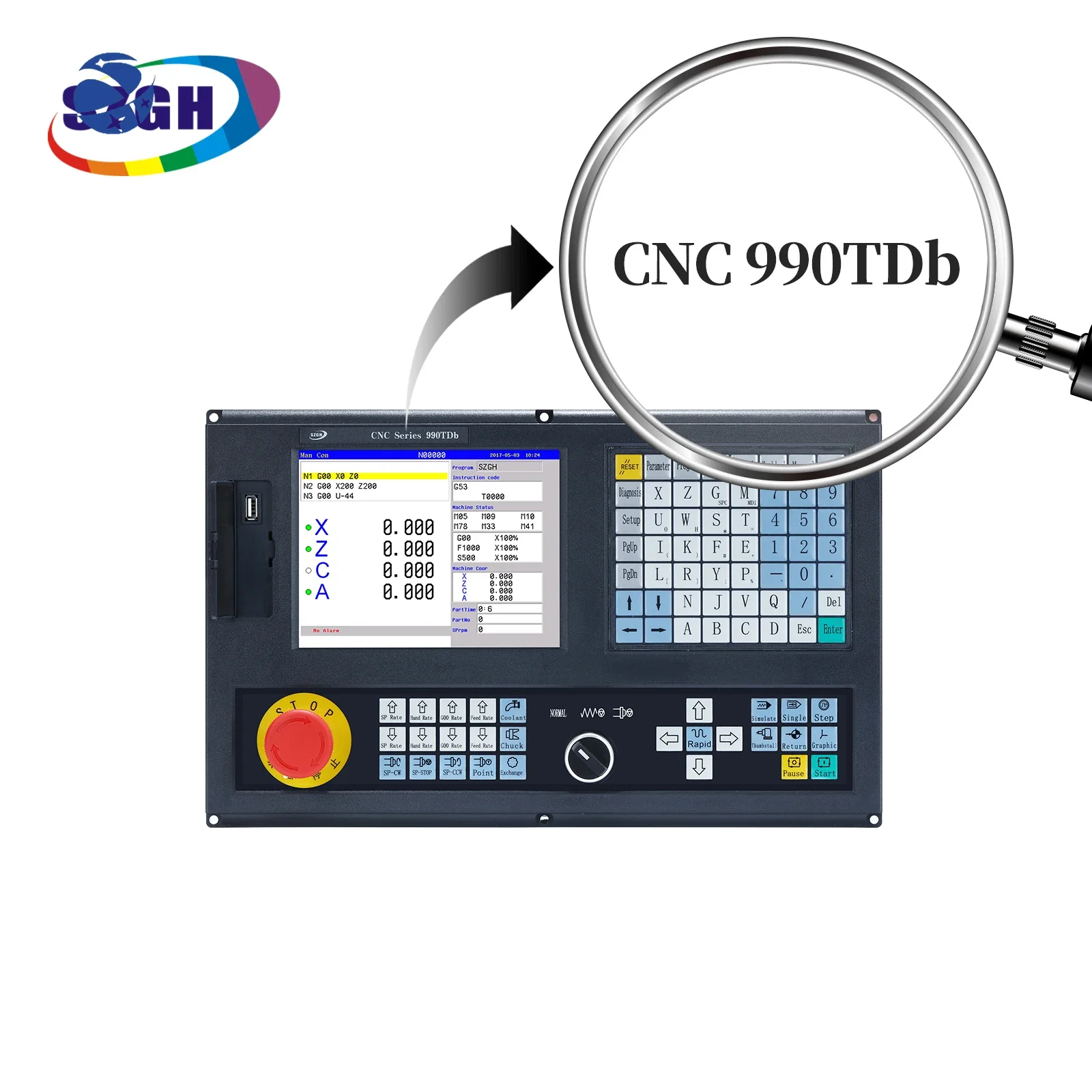 

Complete Sets Include Servo Motor And Driver 3 Axis Full Kit X And Z Lathe Machine CNC Controller