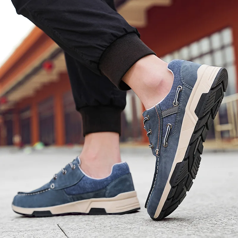 أحذية لوحية للرجال أحذية كاجوال عصرية قابلة للتنفس ومريحة ومتعددة الاستخدامات أحذية رجالية ذات طراز فني