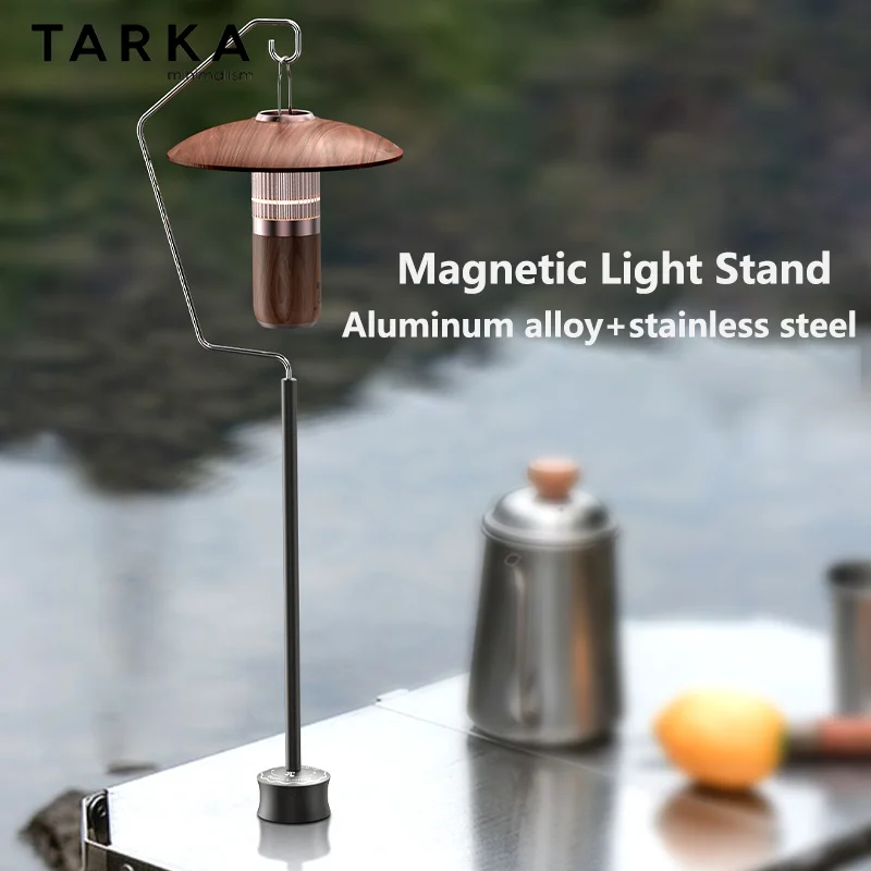 Nuevo soporte para linterna de Camping, perchas de luz con Base magnética, soporte de luz de escritorio desmontable ultraligero, accesorios de mesa IGT