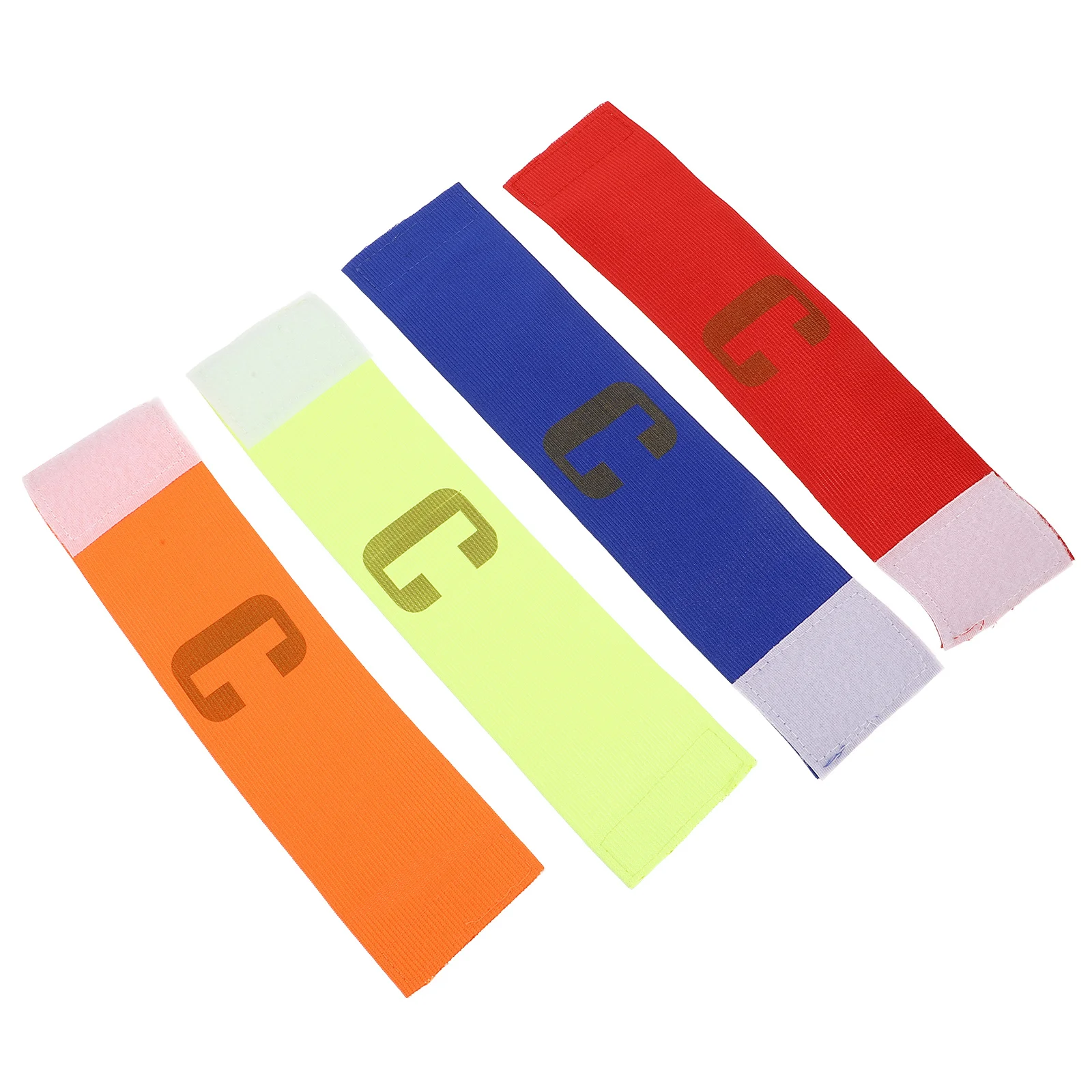 4 قطعة شارة كابتن كرة القدم فريق كرة القدم علامة الفرقة مقاومة للاهتراء شارات رياضية متينة لكرة السلة والبيسبول والهوكي