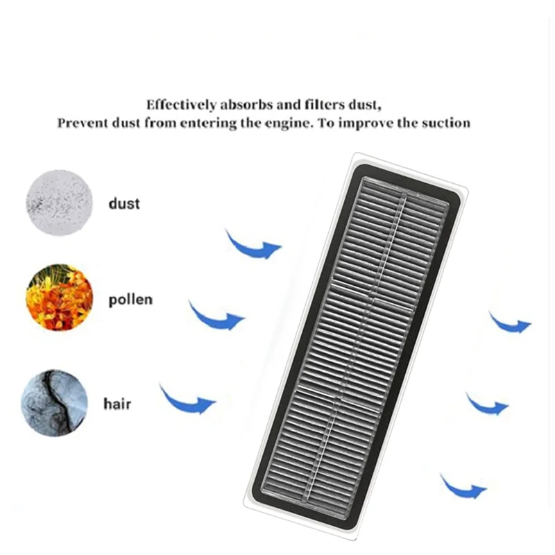 Facile da usare-9 pezzi di ricambio per aspirapolvere robot accessori filtro Hepa per Dreame W20pro Ultra
