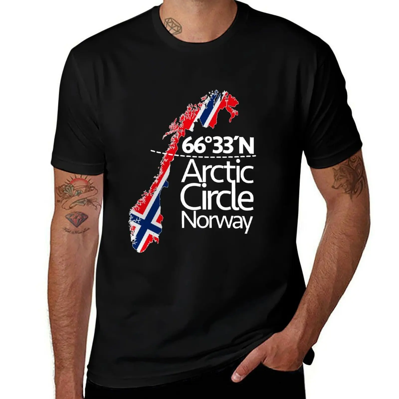 

Arctic Circle Norway - 66° 33’ North T-Shirt t shirts for man graphic funny t shirts for man graphic tees T-Shirt