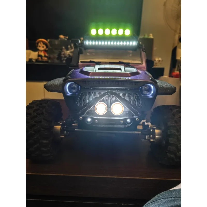 LED Front Bar Extra Verlichting 22mm Ronde Spotlight voor 1/8 1/10 1/18 RC Crawler Auto AXIALE SCX10 TRX-4 RC4WD D90 Tank 300 TRX6