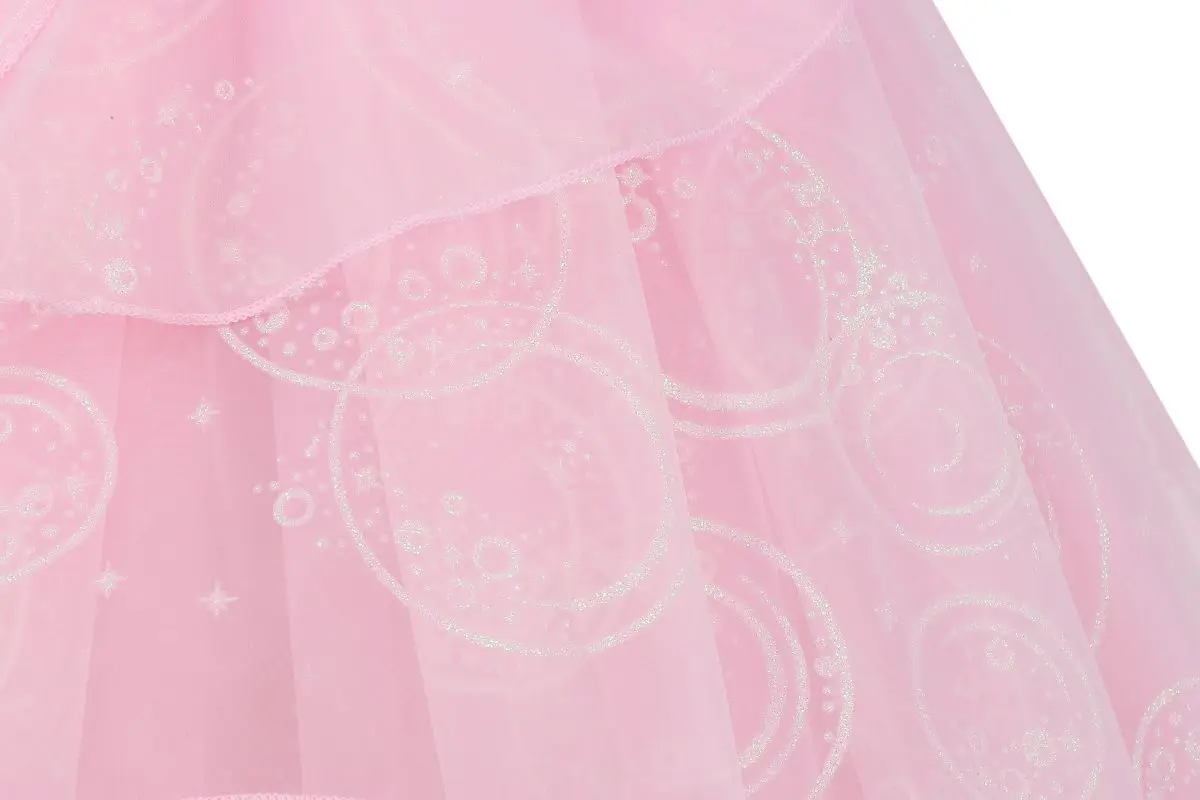 Glinda Niedliches Rosa Kleid für Mädchen 2-12 Jahre Cosplay-Kostüm Mädchen Halloween-Kostüm Kinder Gute Hexe Prinzessinnen-Kleider – Detail 10