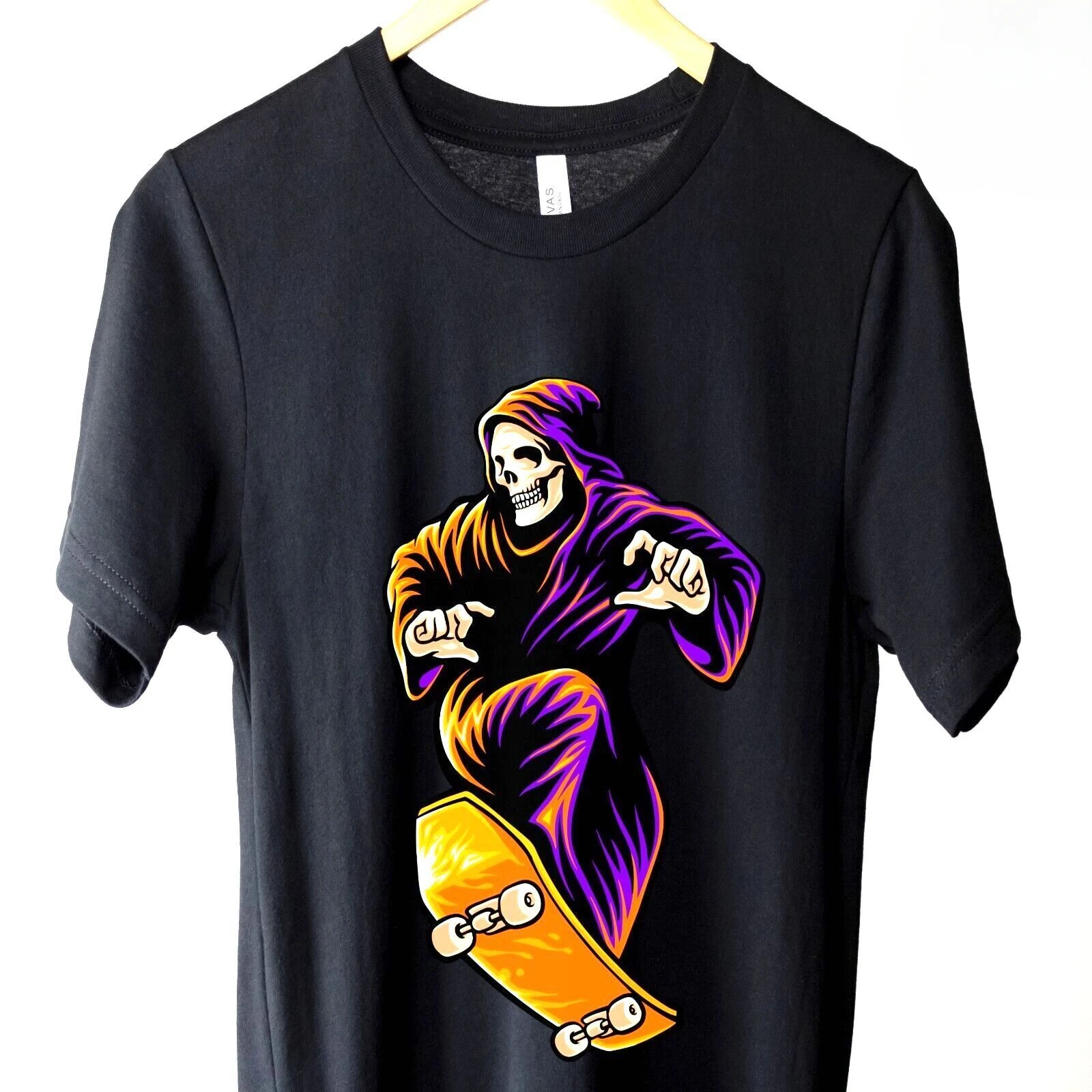 THE GRIM REAPER Skateboard Death Tee | Unisex Heavy Cotton Skate T-Shirt S–3XL