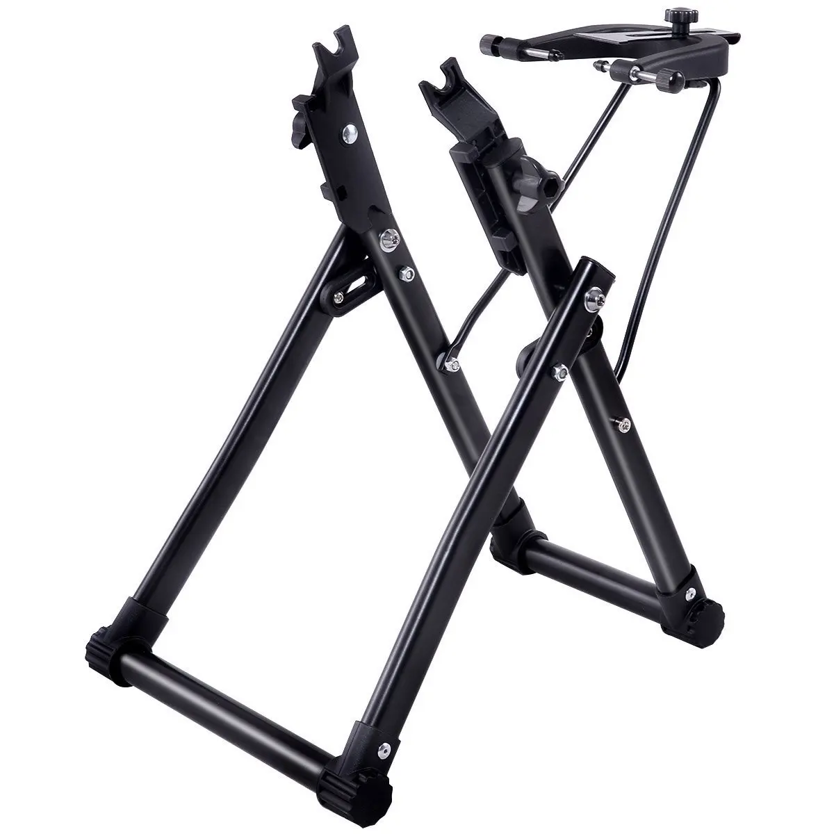 

Portable Bike Tire Holder Indoor Bike Repair Stand Foldable Bicycle Parking Rack