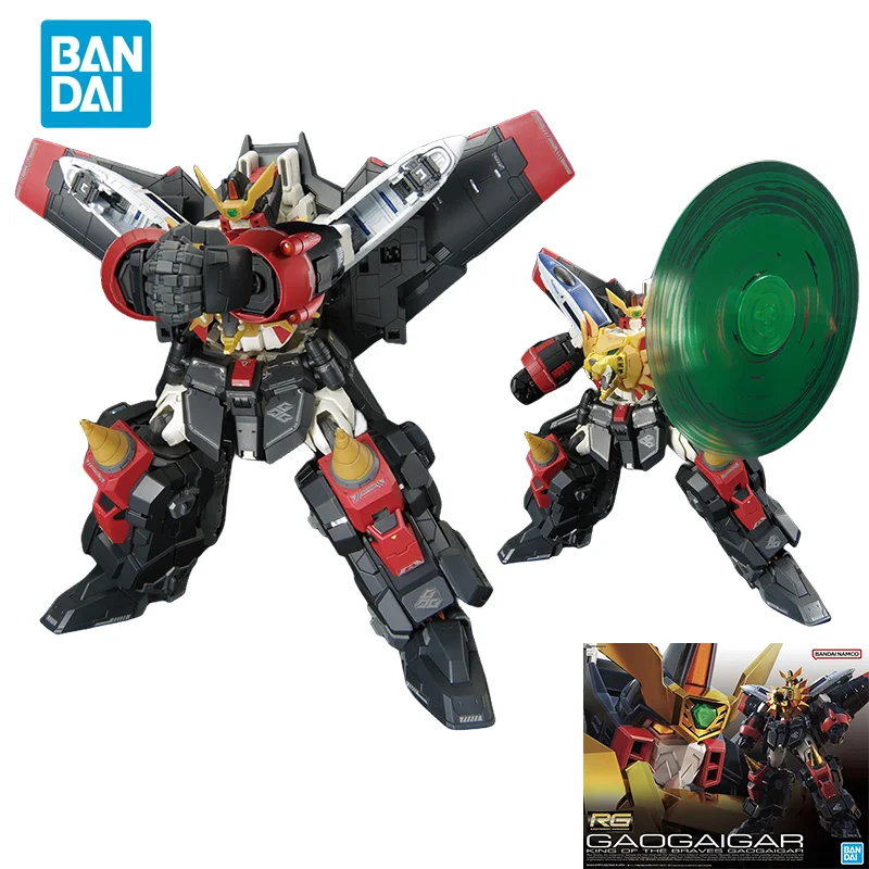 Spot Direct Delivery Bandai Original Anime The King of Braves GaoGaiGar Model RG GAOGAIGAR Action Figure Assembly Toys For Kids