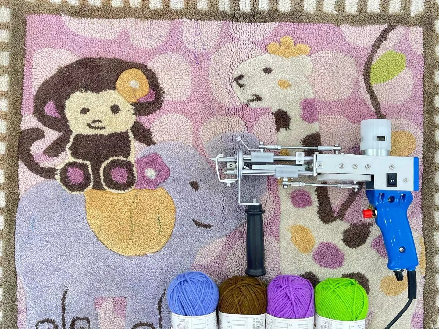 Elektrische teppich tufting pistole schlingen stricken teppich tufting Schleife Stapel weben beflockung maschinen