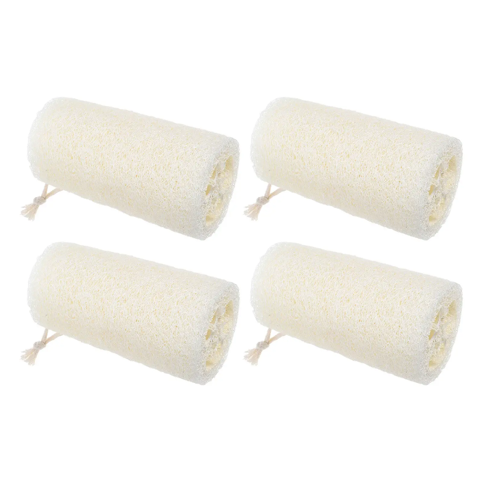 

4Pcs Exfoliating Loofah Sponge Body Scrubber Bath Shower Cloth for Dry Skin Gentle Dead Skin Removal Eco Friendly