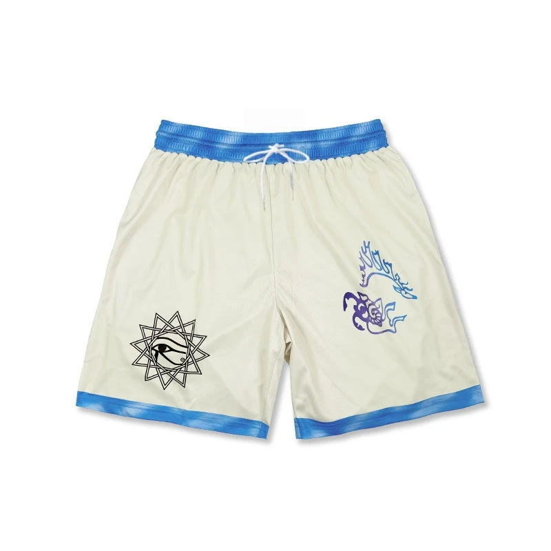 

2026 New Men's Basketball Shorts Horus Eye&Scorpion Printed Quick Drying Mesh Street Shorts