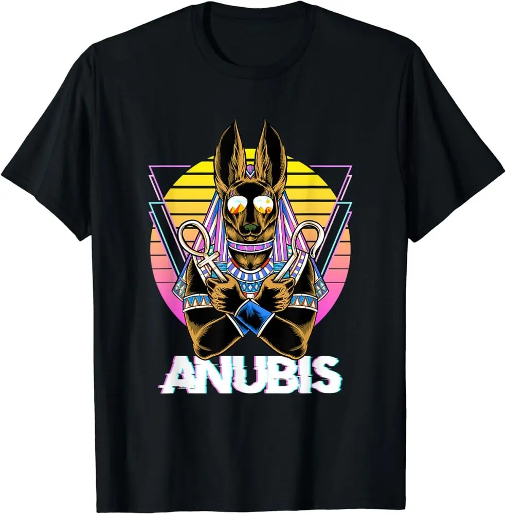 Anubis Ancient Egyptian Mythology Egypt God Retro T-Shirt Unisex T-shirts For Men Women Summer Tees Cotton Luxury Brand Vintage