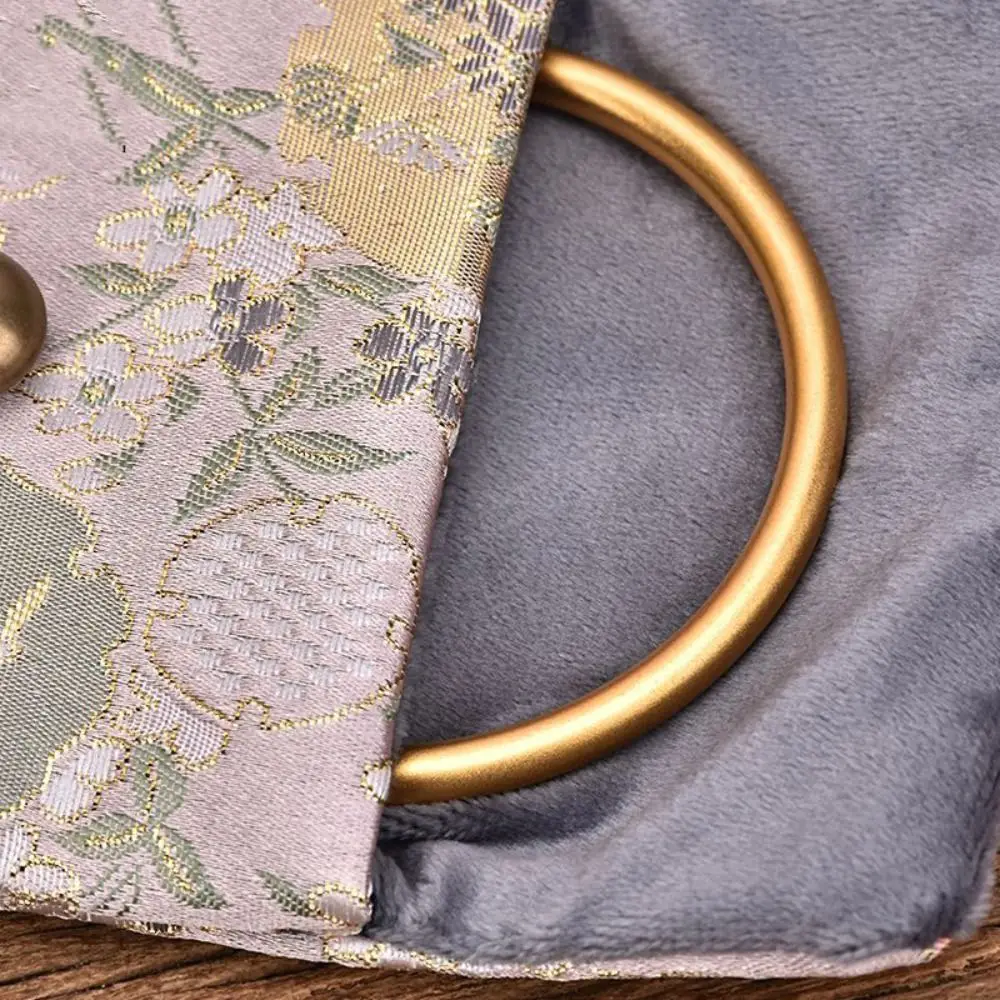 Embroidered Flowers Jewelry Packing Bag Rings Necklace Chinese Style Jewelry Display Box Organizer Coin Purse