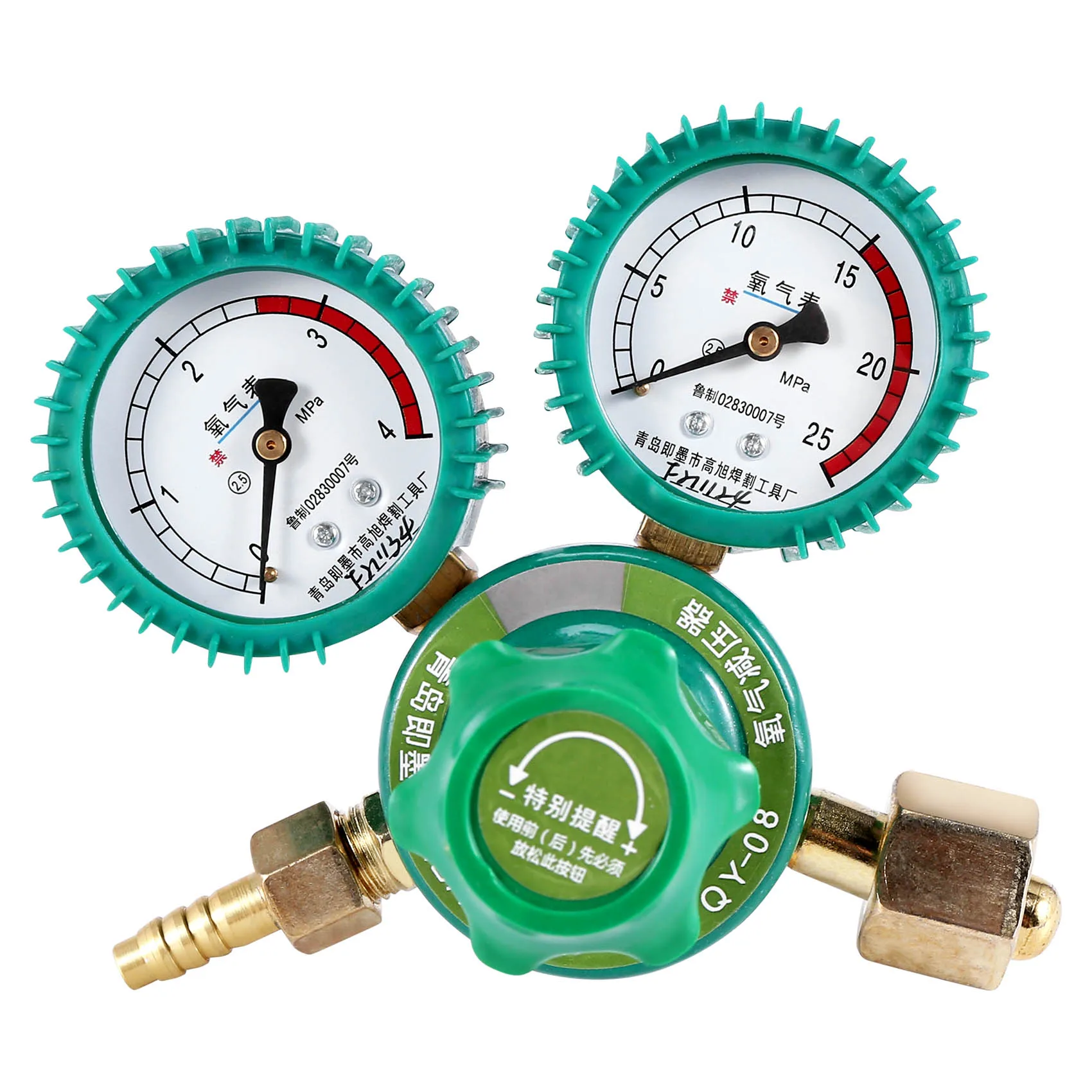 A39U Zuurstof Gas Flessenregelaars O2 Verminderen Druk Inhalator Acetyleen Dubbele Gauge Regulator Zuurstoftank Regulator