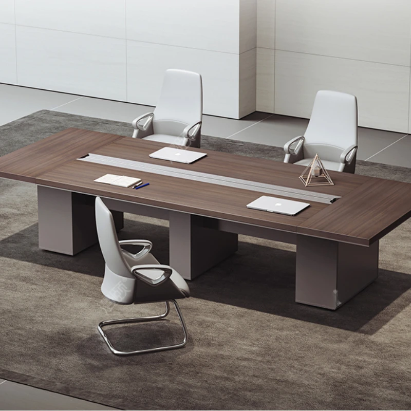 Large conference table and chair combination small business negotiation room