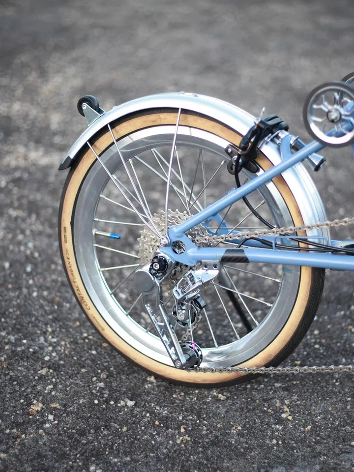 折りたたみ自転車 16 インチ 349 マッドガード シルバー ブロンプトン