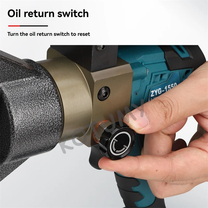 قابلة للشحن الفولاذ المقاوم للصدأ الأنابيب المكشكش ZYG-1550 الأنابيب الهيدروليكية العقص أداة كماشة الضغط