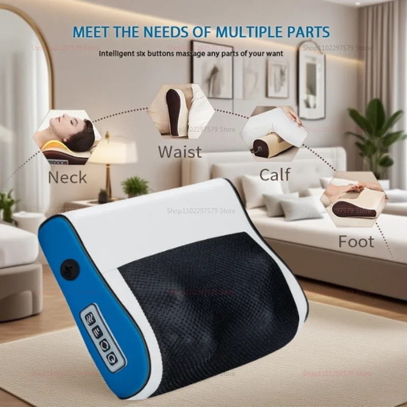 Intelligentes Heiz-Nackenmassagegerät, multifunktional, für Nacken, Taille, Rücken, Schulter, Heimgebrauch, Massagekissen, Gesundheitsmassagegerät